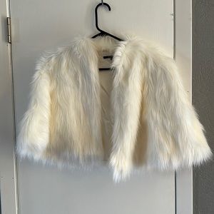 Faux fur shawl